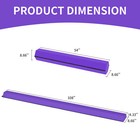 Balancefrom 9 Foot Folding Balance Gymnastics Floor Beam With Handles  Purple