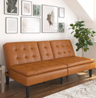 Memory Foam Futon Sofa Bed Couch Sleeper Convertible Pillow-top With Cupholders