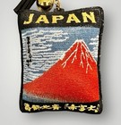 Japan Red Glorious Mt  Fuji Cushion Keychain Travel Souvenir Tokyo Osaka Gift