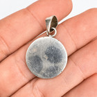 Vintage Sterling Silver 925 Oxidized Gemini Zodiac Sign Astrology Pendant
