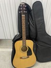 Fender Fa-100 Dreadnought 6-string Acoustic Guitar Natural W  Gig Bag 