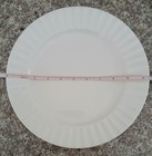 4 Warmstry Royal Worcester White Dinner Fluted Plates 10-1 2  Read Description 