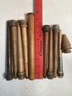 Wood Spools Bobbins Industrial Style 3 -9 75  Spindles Quills Mixed Lot-10