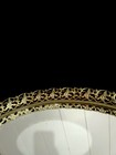 Vtg Oval Ornate Filigree Gold Tone Metal Mirror Bathroom Vanity Dresser Tray