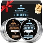 Beard Balm 2 X 2 Oz Natural Sandalwood   Unscented 2 Ounce  pack Of 2   Black