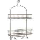 Rust Resistant Shower Caddy Storage Organizer W  Two Baskets Hooks   Holders New