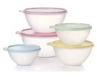 Tupperware Wonderlier Bowl Set 5 Nesting Clear color Brand New