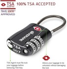 Tsa Compliant Travel Locks  set Of 2      Flexible Cable  3-digit Combo     Ships Fa