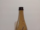 Glass Wine Bottle With Purple Grapes  11 3 8  Tall Decor - A3