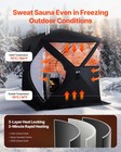Vevor Outdoor Steam Dry Sauna Tent For 4 Person For Camping Black