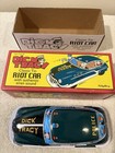 Schylling Dick Tracy Riot Classic Tin Car 2002 Push Toy Siren Sound Very Good