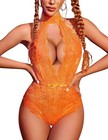 Avidlove Lingerie For Halter Bodysuit Neck Teddy One Piece Babydoll