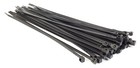 Black Wire Cable Zip Ties Nylon Uv Weather Resistant Usa 50lb Test - Qty 100