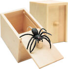 Wooden Prank Spider Scare Box Hidden In Case Trick Play Joke Scarebox Gag Toy