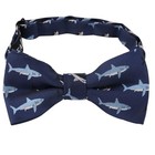  Boys Printed Fun Novelty Pre-tied Kids Bow Tie One Size 082-shark