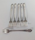 6 Gorham Sterling Silver Cocktail Forks Melrose  925 Vintage 5 5 
