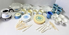 Corning Ware Blue Cornflower Pretend Play Dishes Cups Casserole Vintage Chilton 