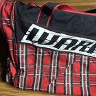 Warrior Vandal Hockey Lacrosse Equipment Bag Red Black Plaid 27x16x15 Carry