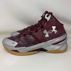 Under Armour Curry 2 Retro Domaine Shoes Maroon Silver Gum Men   s Size 9