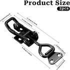 2 Pcs Black Toggle Latch Clamp 300lbs Heavy Duty Adjustable Toggle Clamp Pull La