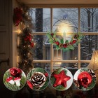 16  Christmas Wreaths W  Led Taper Candles   Remote Battery Operated 2 Pack