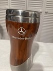 Mercedes Benz Gordon Sinclair Woodgrain Stainless Steel Travel Tumbler 14oz Used