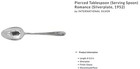 Pierced Tablespoon Serving Spoon Romance Silverplate 1952 International 8 1 2 