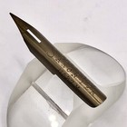 Perry   Co  Saxon 87m Dip Pen Nib Vintage Bronze Calligraphy Point
