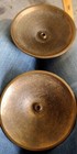 Vintage Pair Of Warm Brass Candlesticks Holders 8    Large Heavy