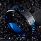 8mm Red Carbide Ring Carbon Fibre Black Celtic Dragon Men s Jewelry