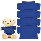 4 Pcs Cute Bear T-shirt Clothes For 12-15 7 Inch Stuffed Animals  Diy Fashion