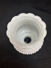 Vintage Milk Glass Globe White Hobnail Hurricane Shade  Ns103