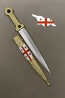 Handmade Caucasian Sword  Forged Steel Sword  Kindjal  Qama  Georgian Dagger