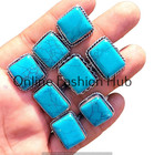 Turquoise Gemstone 925 Sterling Silver Plated Rings Lot Valentine Jewelry