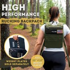 Rucking Backpack 2 0 - Weighted Ruck Pack For Weight Plates - Patent Pending