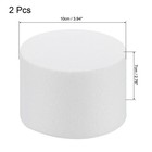 Round Foam Cake Dummy 4 Inch X 2 8 Inch Circle Dummy Cake Set For Wedding 2 Pack