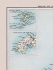 Historic Map - Cornwall County England - Bartholomew 1892 - 23 X 30 08