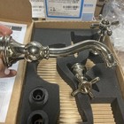 Moen Weymouth Ta42112nl Wall Mount Lavatory Faucet Cross Handle Polished Nickel