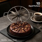 Cake Divider 10 Equal Portions Stainless Steel Pie Slicer For Home Baking Party