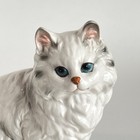 Vintage Napcoware White Ceramic Persian Cat Blue Eyes Kitten Feline Lover Gift