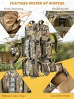 60l Camo Hunting Backpack  Waterproof 600d Pack With Rain Cover
