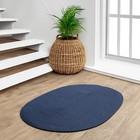  Navy Blue Braided Rug Country Kitchen Sink Braided Rugs - Durable Primitive 