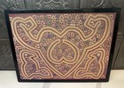Vintage Panama Kuna Indian Mola Framed Reverse Applique Of Woman s Reproduction 