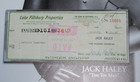 Jack Haley Signed  the Wizard Of Oz  Bank Check Matted With 11x14 Display W coa
