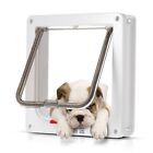 4 Way Pet Door Cat Puppy Dog Magnetic Lock Lockable Flap Door Frame Magnetic L