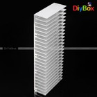 Silver 60x150x25mm Aluminum Heat Sink For Led And Cooler Power Ic Transistor