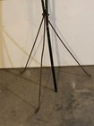 Vintage 65 1 4    In  Copper Lightning Rod With Twisted Wrought Iron Stand  b 