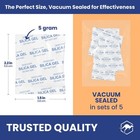 5g Silica Gel Packs 500 500 Packets Food Safe Rechargeable Moisture Absorber