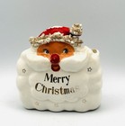 Holt Howard Starry Extremely Rare Spaghetti Santa Merry Christmas Planter Vtg