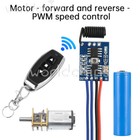 Dc3-12v Wireless Remote Control Forward Reverse Speed Controller Pwm Motor Drive